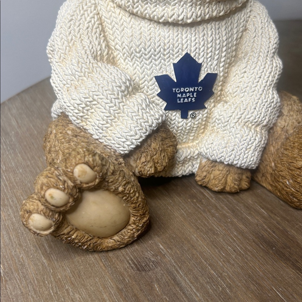 NHL Toronto Maple Leafs Resin Coin Bank Bear Collectible - Picture 4 of 17